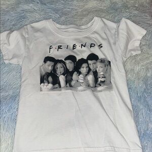 FRIENDS White Kids T-Shirt with Graphic Print